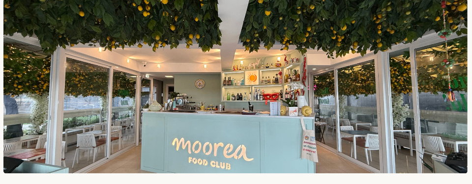 Moorea Food Club — il bar del ristorante a Maiori